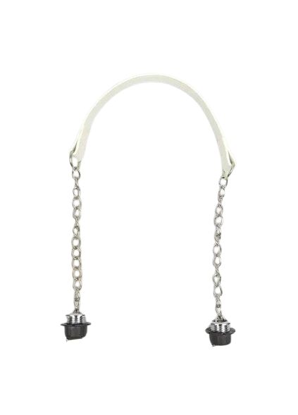 Ручки цепочки с кольцами 70 см Белый (12088)