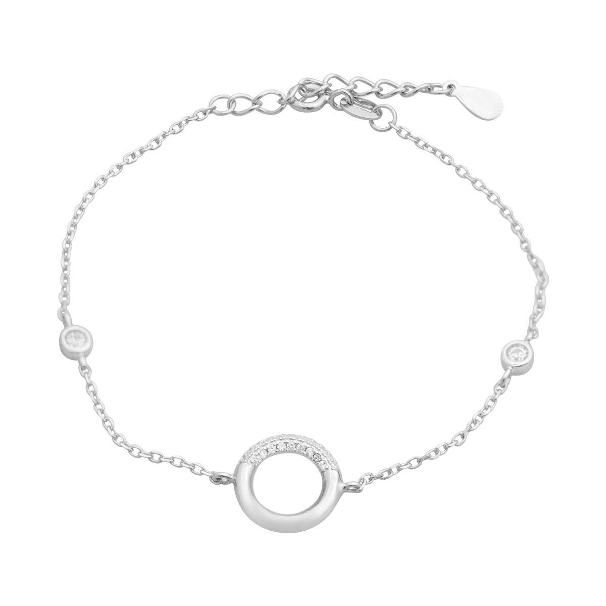 Браслет срібний з фіанітами 2,64 г (2150879)