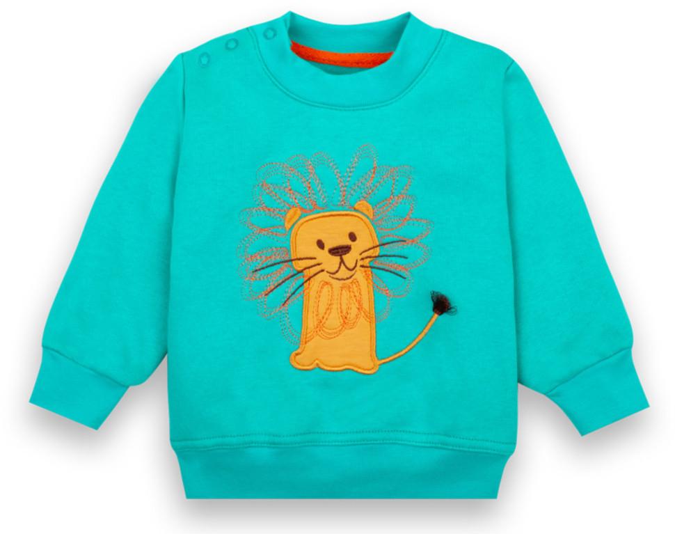 Свитер детский для мальчика Gabbi DG-20-21-3 Зооленд 74 см Ментоловый (12372)