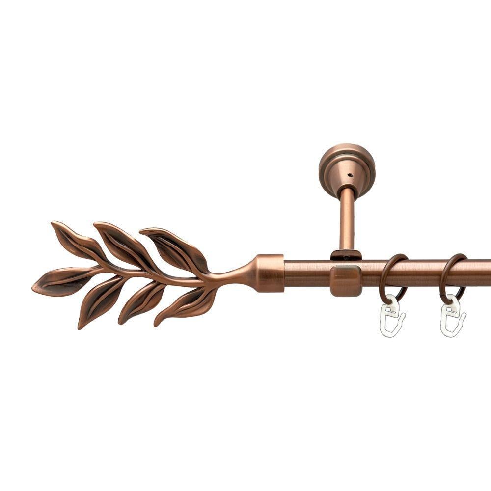 Карниз для штор Orvit Лавр однорядний гладкий 16 мм 200 см Антична мідь (00-00019331)