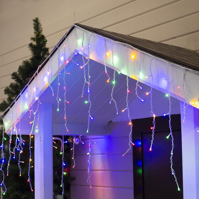Гирлянда уличная LED Бахрома Icicle Flash 180 ламп 5 м Разноцветный (5653629)