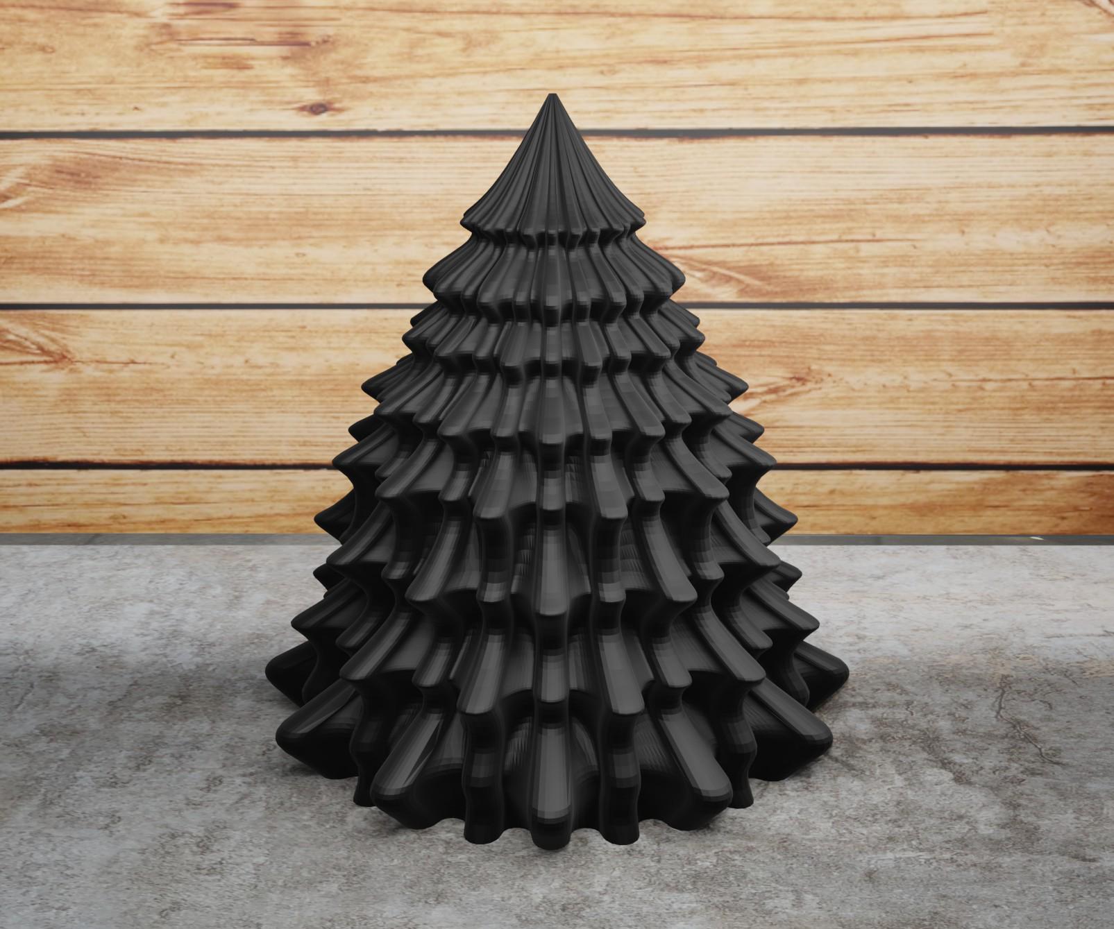 Фигурка елка Пушистая 10х9,5 см Черный (12010190102)