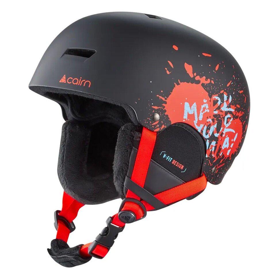 Шолом Cairn Darwin Jr Fire Paint р. 55-56 Black