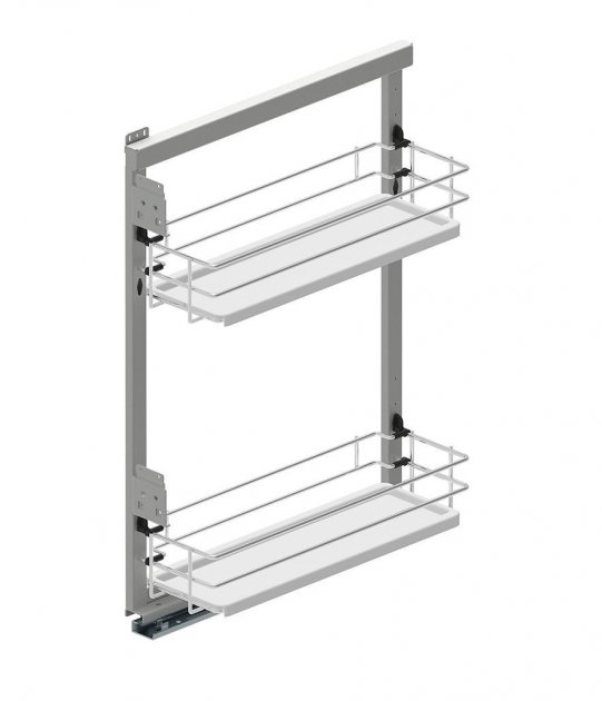 Карго Rejs Maxima Evo ліве на 2 полиці 150 мм Хром/Білий (WE30.0027.08.374) - фото 4 Карго Rejs Maxima Evo ліве на 2 полиці 150 мм Хром/Білий (WE30.0027.08.374) - фото 4