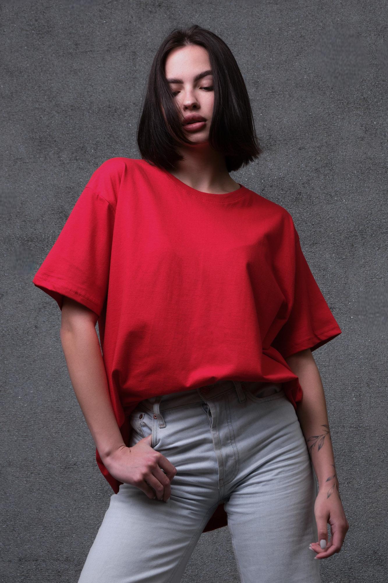 Футболка Without woman оверсайз 2XL/3XL Red (2XL8042590)