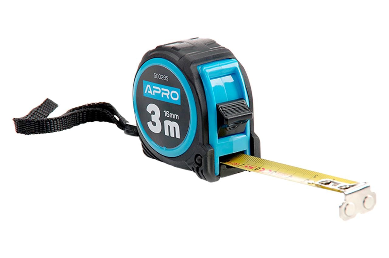 Рулетка Apro магніт гумова 2 3 м x 16 мм (500295)