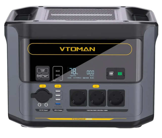 Портативная аккумуляторная станция VTOMAN FlashSpeed ​​​​1500 LiFePO4 1548 Вт·ч (0121210)