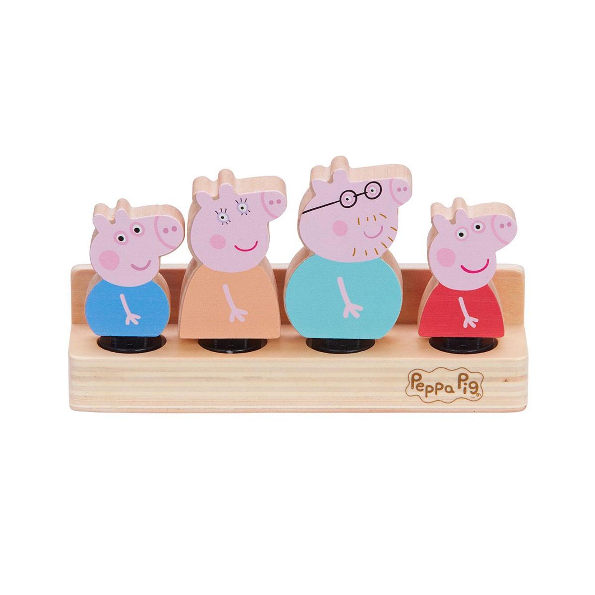Набор фигурок Peppa Семья Пеппи деревянный (07628-ks)