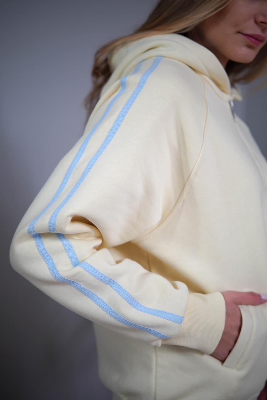 Костюм женский М208.4 на замке с начесом XL Светлый лимон (1027-1-63) - фото 6