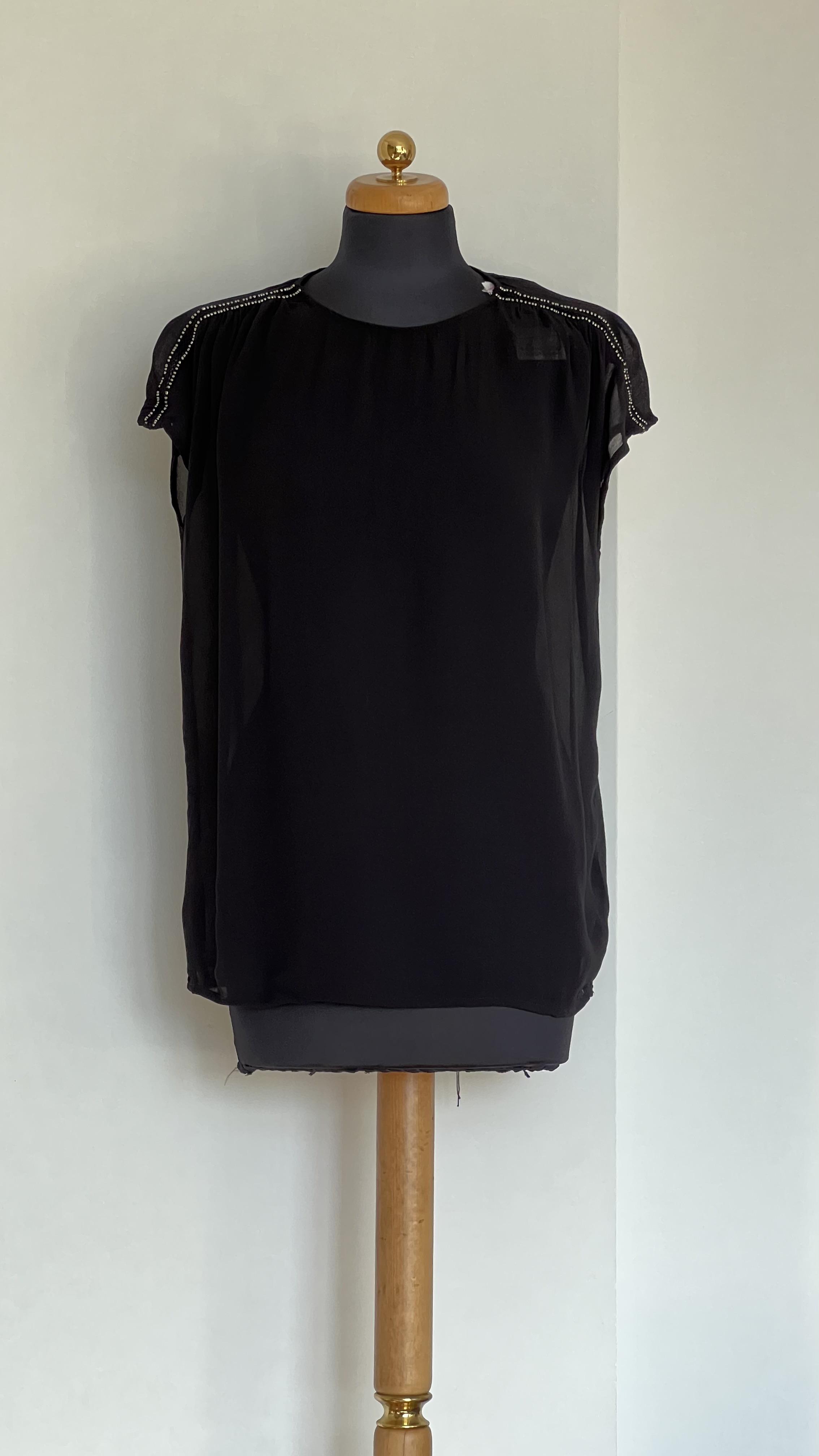 Блузка Next напівпрозора M Чорний - фото 4 Блузка Next напівпрозора M Чорний - фото 4