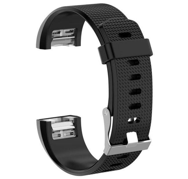 Силиконовый ремешок Primolux для фитнес браслета Fitbit Charge 2 S Black (1100114271)