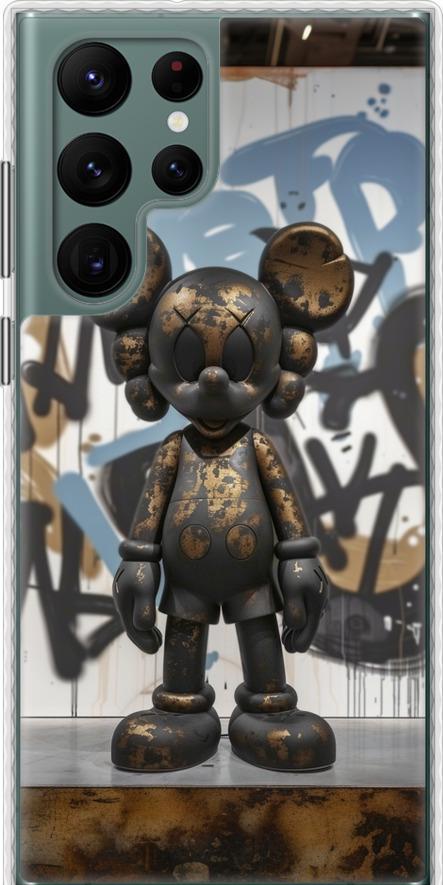 Чехол на Samsung Galaxy S22 Ultra Bronze kaws v2 (6098pc-2500-42517)