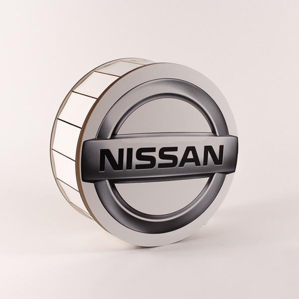 Коробка подарункова кругла "Nissan" (4117)