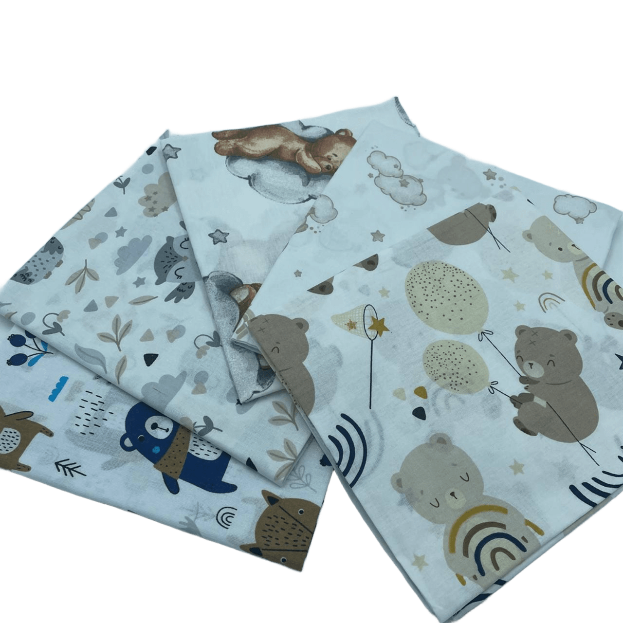 Пеленка детская BST из натуральной хлопковой ткани 5 шт. 90х80 см Бежевый (2586072145)