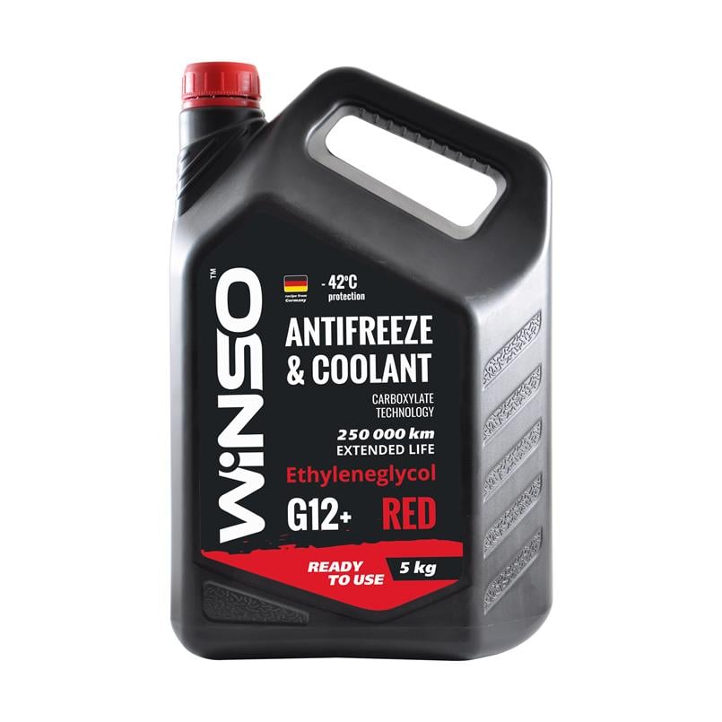 Антифриз WINSO Antifreeze & Coolant -42°C G12+ 5 кг Красный (880910)