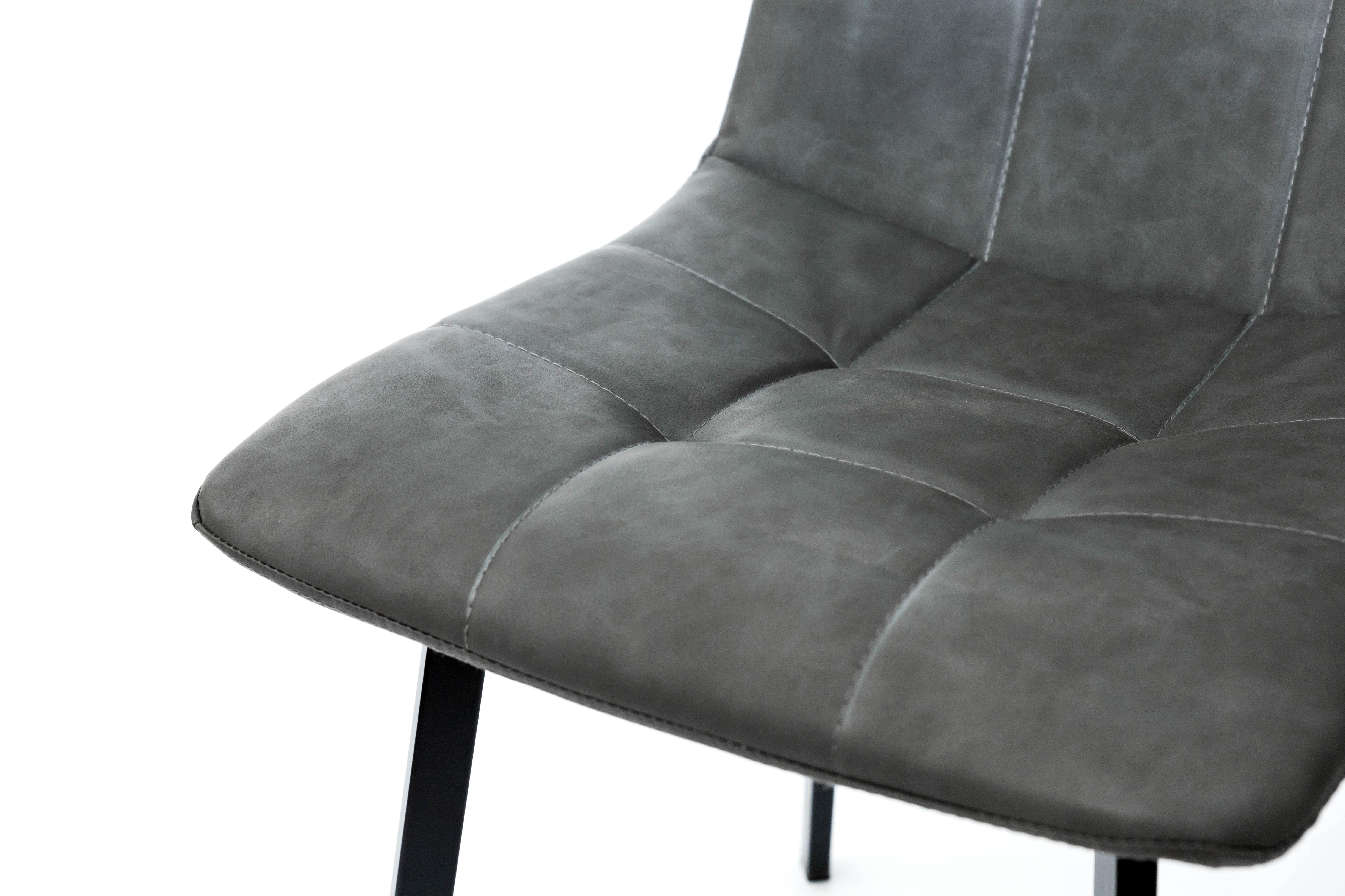 Стілець для кухні та вітальні ГРЕЙС Чілі квадрат 440х890х460 мм Чорний/Антрацит (GAА0052359) - фото 6 Стілець для кухні та вітальні ГРЕЙС Чілі квадрат 440х890х460 мм Чорний/Антрацит (GAА0052359) - фото 6