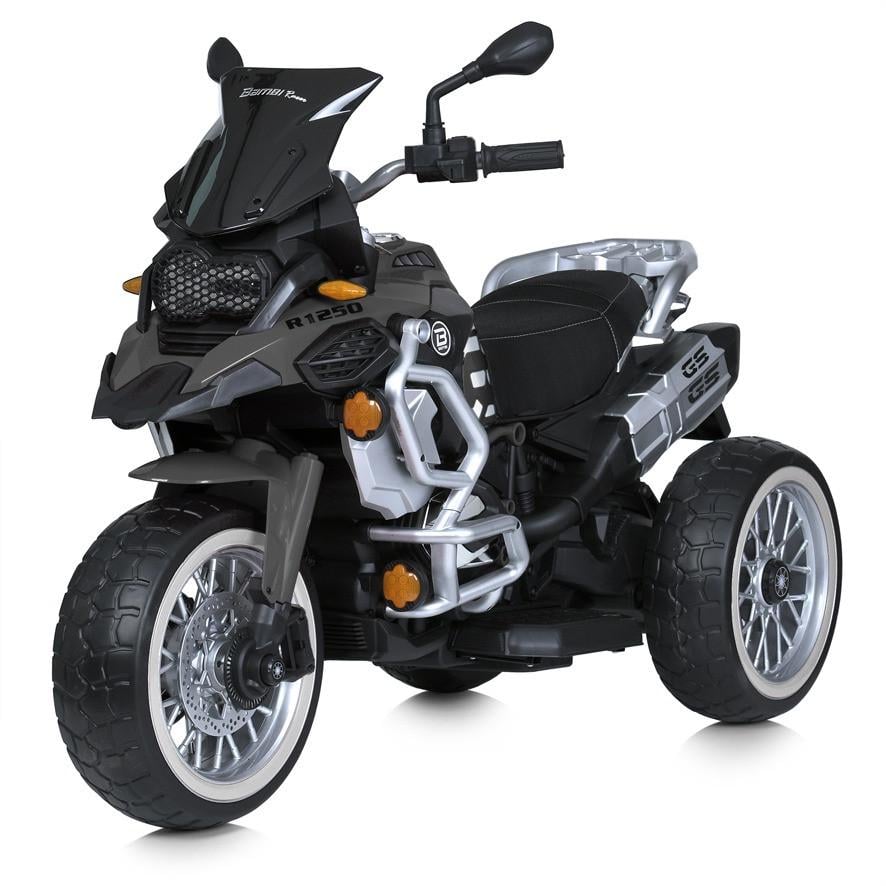 Детский электрический мотоцикл Bambi Racer 12V одноместный до 50 кг Черный (DE-169-E-442)