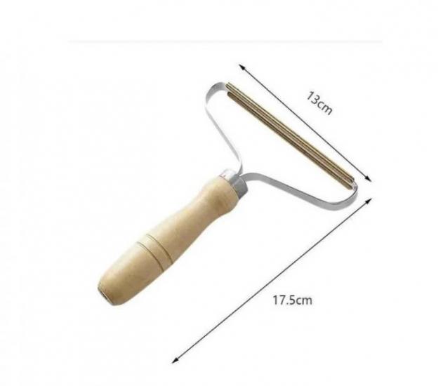 Щетка-бритва для удаления катышек и ворса из вещей дерево/Медный 14х13 см (126290) - фото 4 Щетка-бритва для удаления катышек и ворса из вещей дерево/Медный 14х13 см (126290) - фото 4