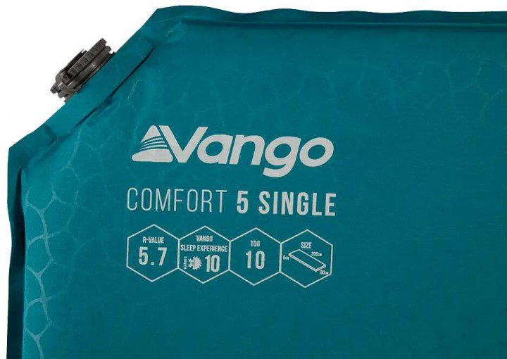 Килимок самонадувний Vango Comfort 5 Single Bondi Blue (1073-929162) - фото 2