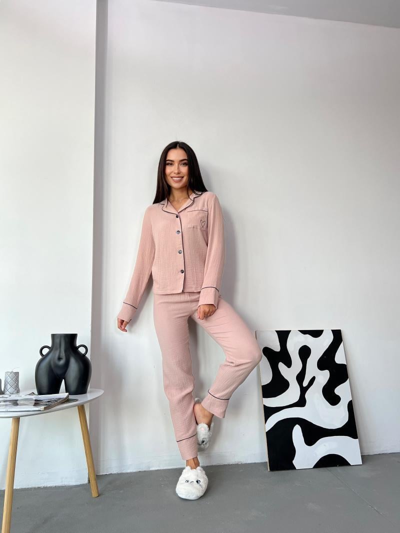 Піжама зі штанами Marinella S Пісочний (MR24517771)