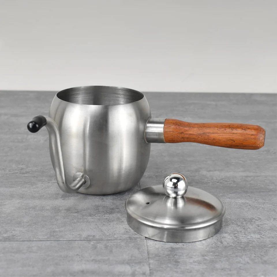 Чайник для заваривания кофе KSL из нержавеющей стали 500 мл (MX-400-2) - фото 2 Чайник для заваривания кофе KSL из нержавеющей стали 500 мл (MX-400-2) - фото 2