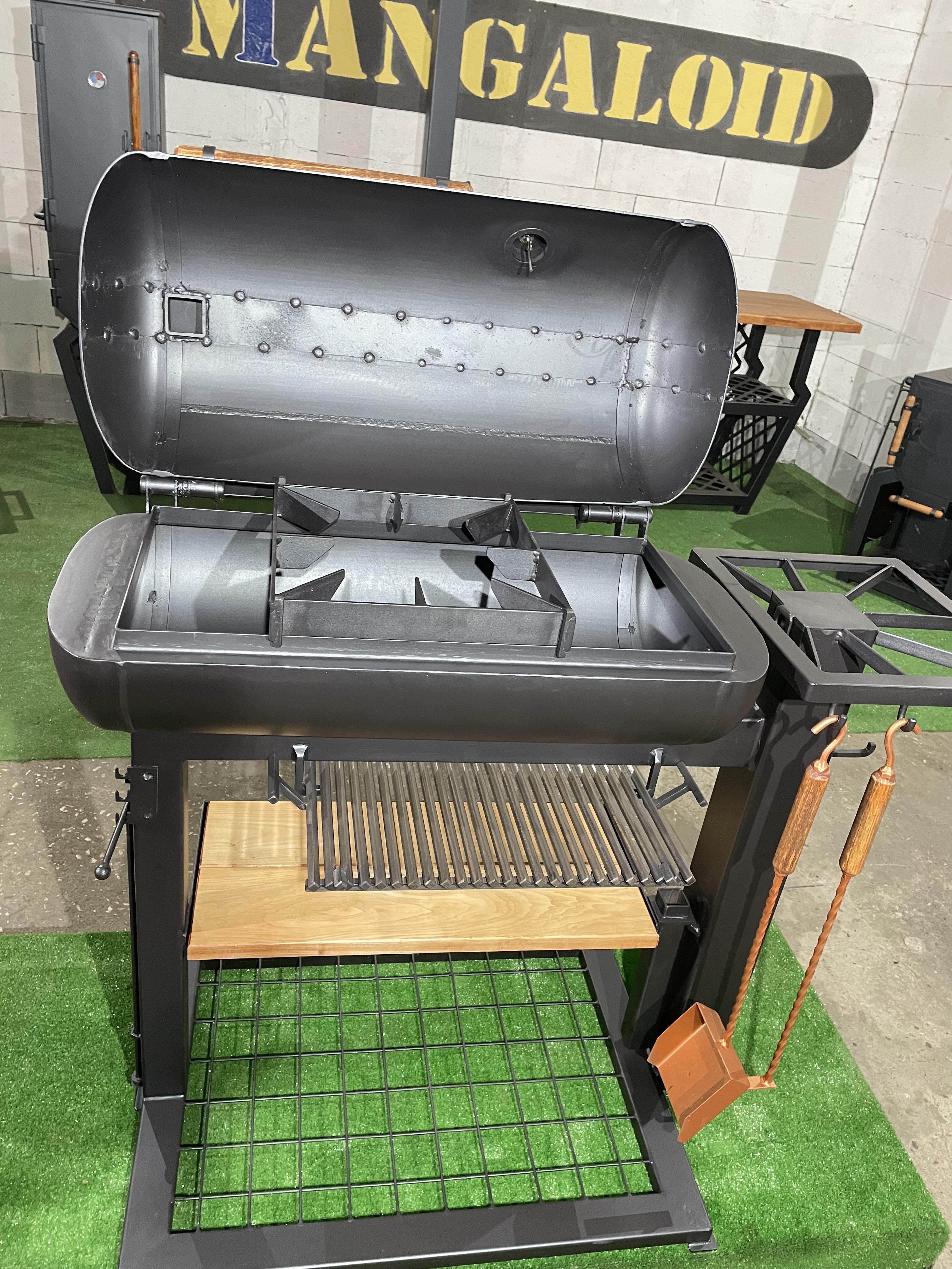 Мангал коптильня MANGALOID с рективной печью (4) - фото 4 Мангал коптильня MANGALOID с рективной печью (4) - фото 4