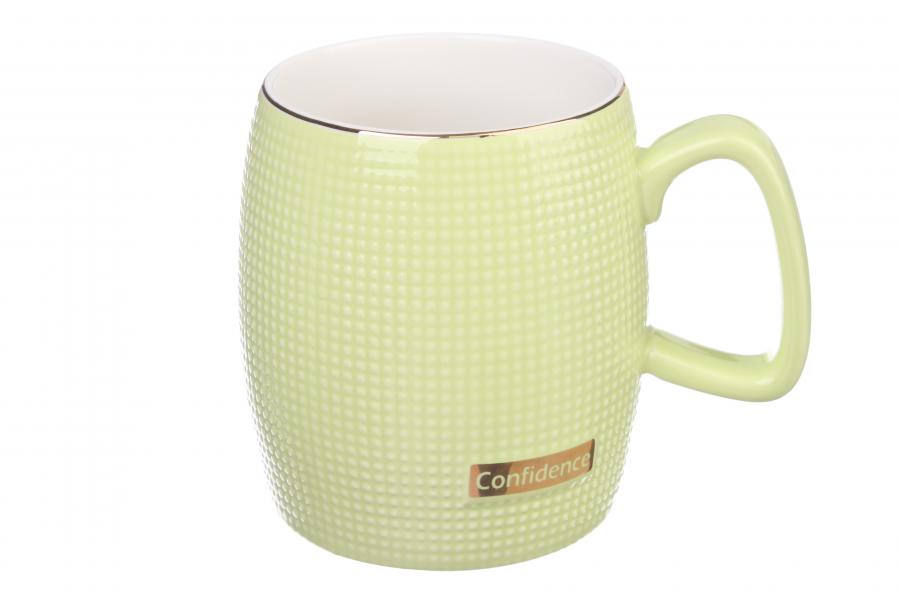 Чашка керамическая для чая 320 мл Салатовый (100007)