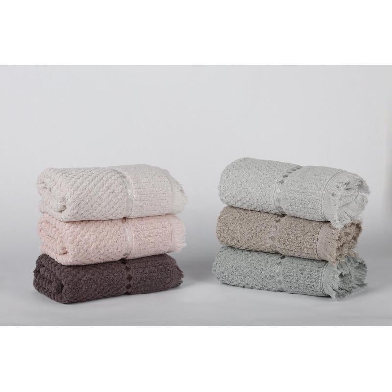 Набор полотенец Cestepe Cotton Delux жаккард Elenor Sacakli 50х90 см 6 шт. (10738195)