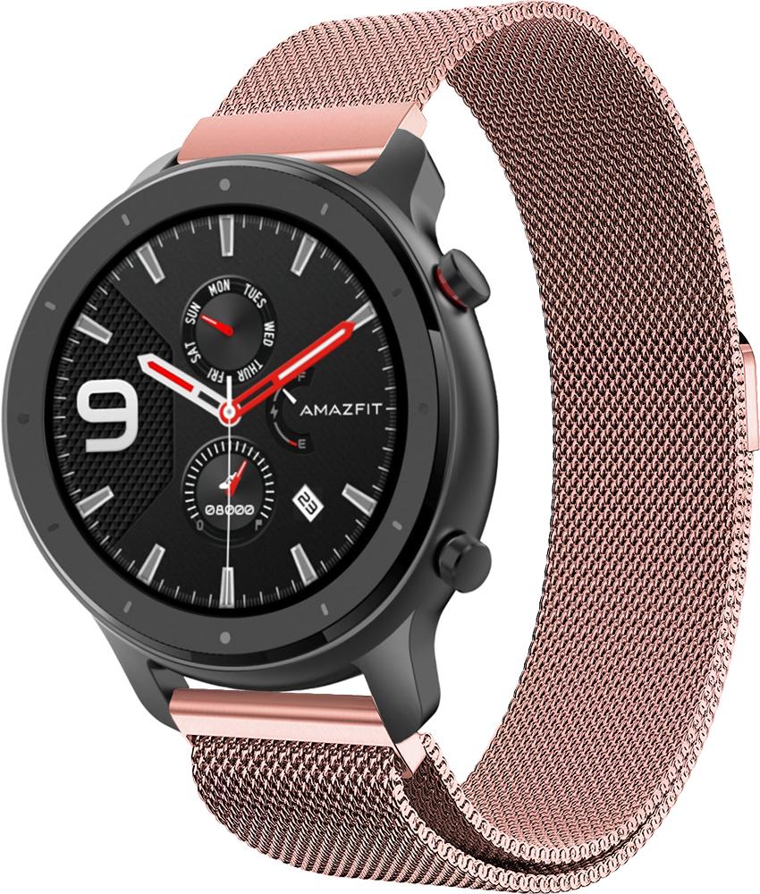 Ремешок Миланская петля Milano Amazfit GTR 47 мм Pink (27068)