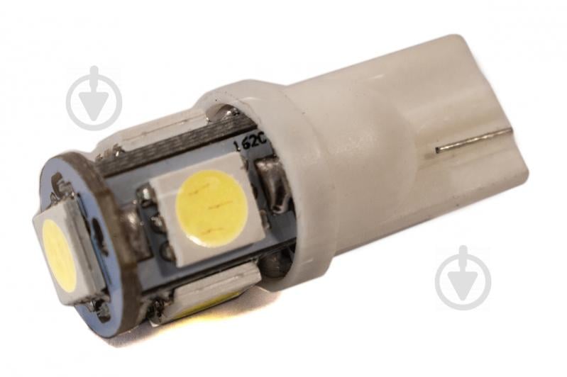 Светодиодная лампа AllLight T10  5 диодов W2,1x9,5d 24V WHITE
