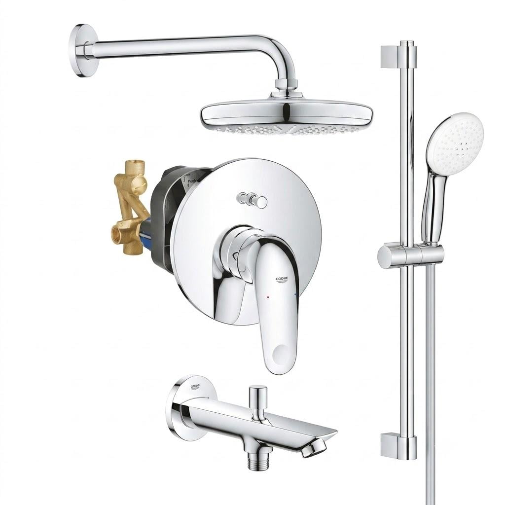 Душевая система Grohe Euroeco скрытого монтажа для ванной