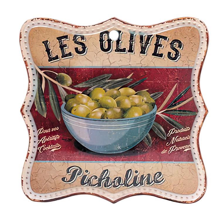 Подставка под горячее квадратная BonaDi 20 см Olives 5 (858-528)