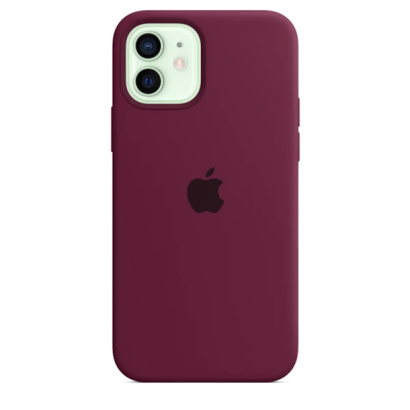 Чехол GoVern Silicone Case Full для Apple iPhone 12 Marsala - фото 1