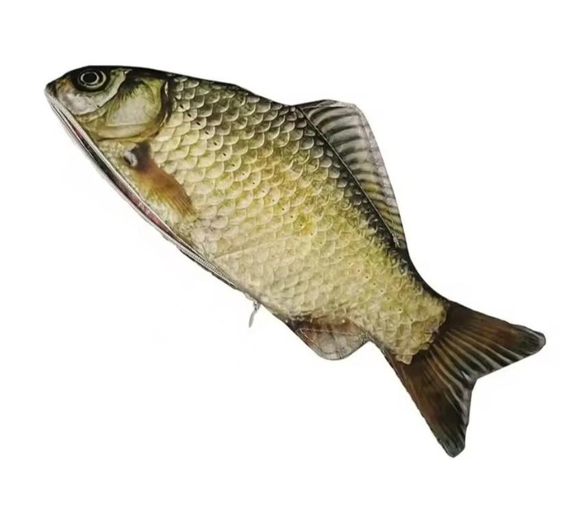 Пенал рыба карась с ручкой 29x13 см (2603532222)