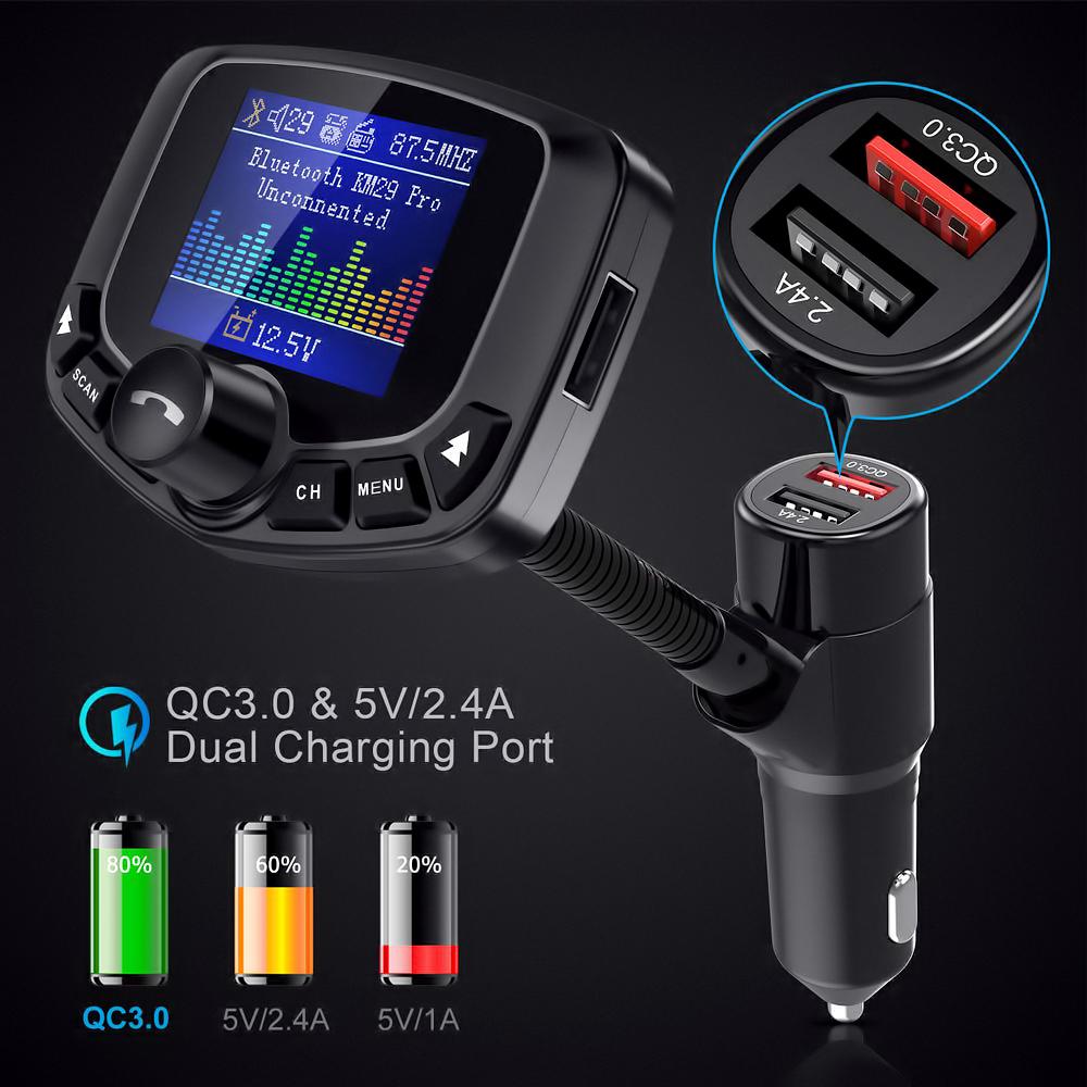 FM-трансмиттер Auto Care Nulaxy Bluetooth Smart Auto Transmitter 2.0 (1101) - фото 3