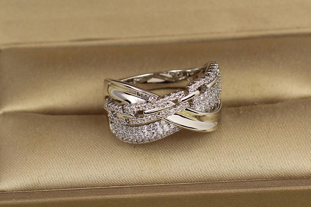 Кольцо Xuping Jewelry Инфинити р. 17 Серебристый (38728242)