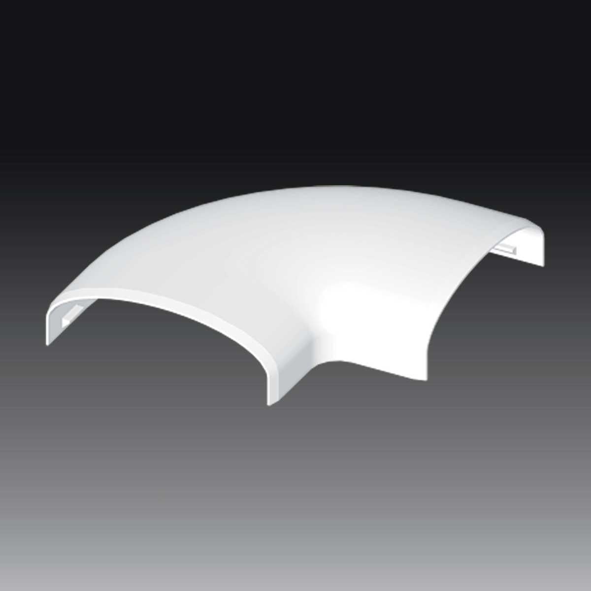 Угол плоский KOPOS Элегант для короба LE 60x20 мм ПВХ Белый (8763_HB)