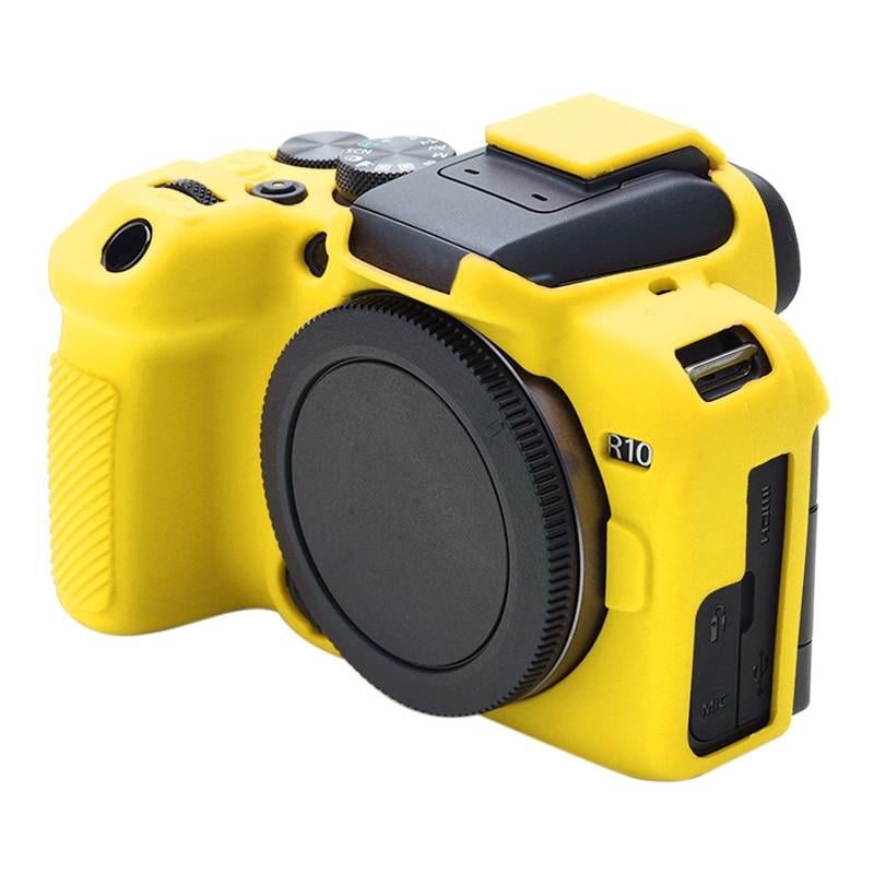 Чехол для фотоаппаратов Canon EOS R10 защитный силиконовый Желтый