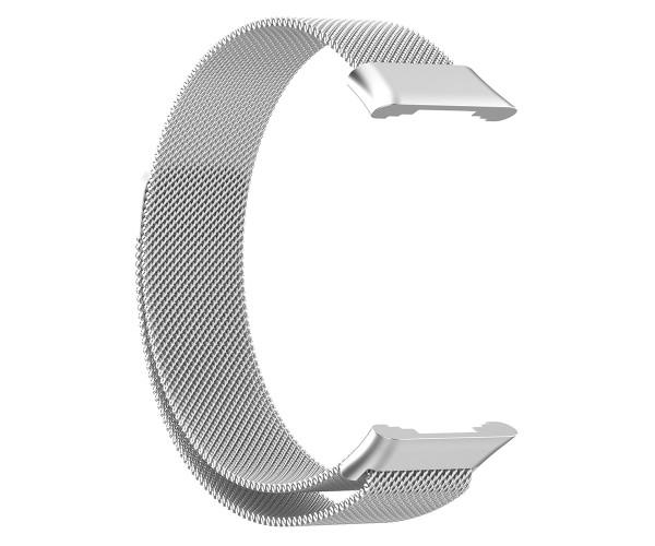 Ремешок металлический Milanese Magnetic для Oppo Watch Free Серебряный