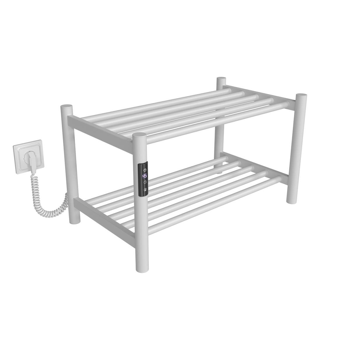 Сушилка электрическая Deffi Tiffany П2 JD03 левое подключение нержавеющая сталь 350х600 мм Белый (C.PT.35.60.2.EWL1)