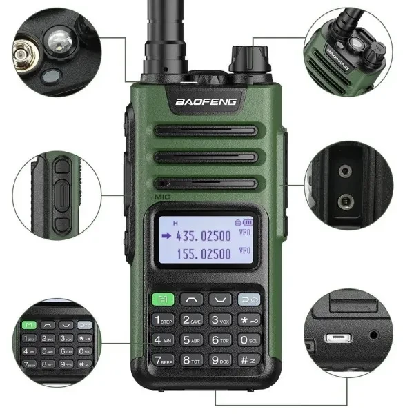 Рация Baofeng UV-13 Pro v2 дальность до 10 км/батарея 1800 mAh/8 W - фото 4