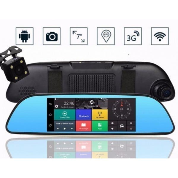 Видеорегистратор зеркало DVR D35 Car Full HD 1080 и камерой заднего вида - фото 2 Видеорегистратор зеркало DVR D35 Car Full HD 1080 и камерой заднего вида - фото 2