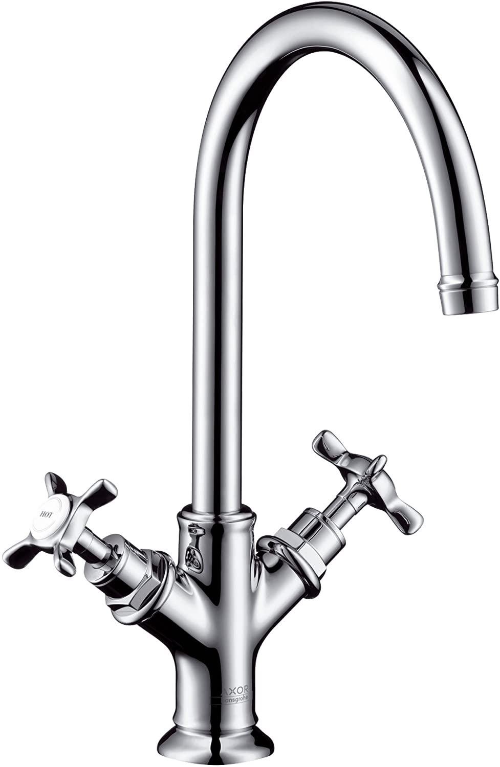 Змішувач для умивальника Hansgrohe AXOR Montreux 16502000 високий двовентильний Хром (113479)