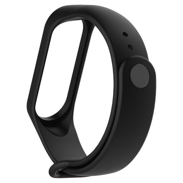 Ремінець силіконовий для Xiaomi Mi Band 3/4 Чорний (00000025252_11)