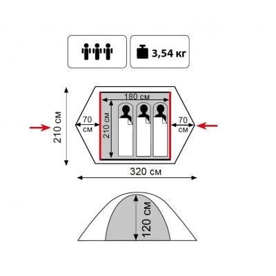 Намет Tramp Lite Tourist 3 Sand (UTLT-002-sand) - фото 14 Намет Tramp Lite Tourist 3 Sand (UTLT-002-sand) - фото 14