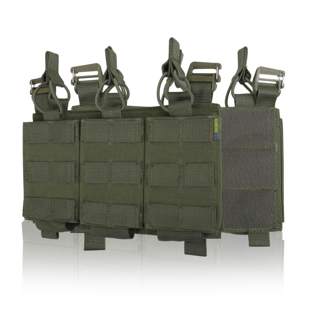 Съемная передняя панель к плитоноске с подсумками под 3 магазина Хаки (19018545) Съемная передняя панель к плитоноске с подсумками под 3 магазина Хаки (19018545)