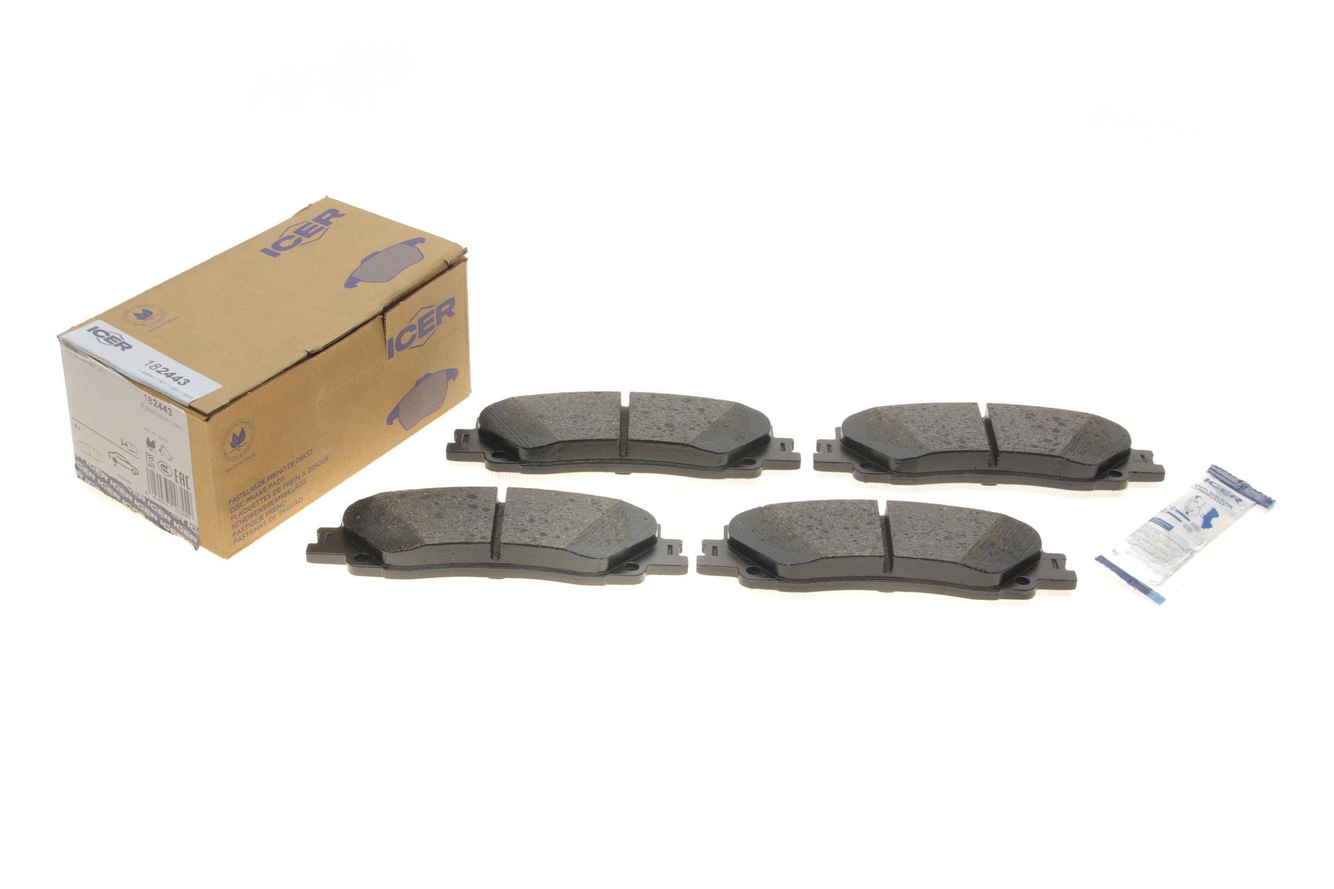 Колодки тормозные задние ICER для Toyota Land Cruiser 300 21- (182443) Колодки тормозные задние ICER для Toyota Land Cruiser 300 21- (182443)