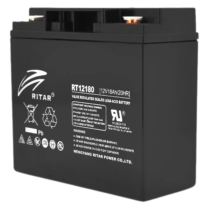Аккумуляторная батарея Ritar RT12180B 12V 18 Ah с технологией AGM (30359504)