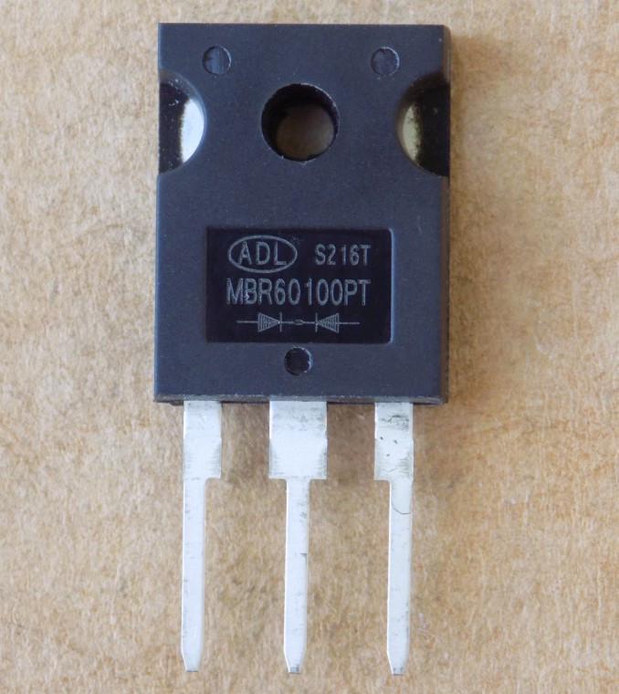 Диод Шоттки MBR60100PT 60A/100V/TO247-3pin (51058)