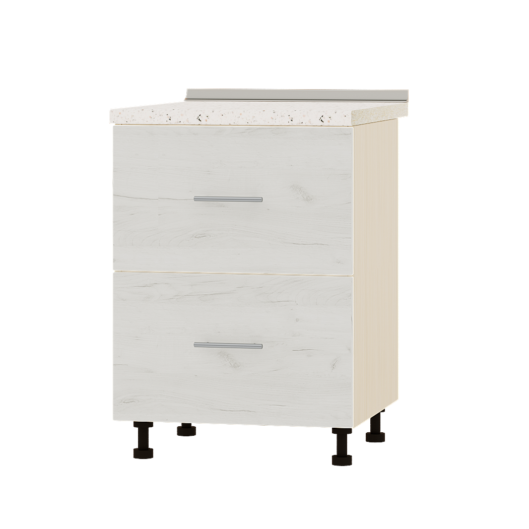 Шафа нижня Еверест Оптіма модуль Низ Н86-600 60х47х85 см Дуб крафт білий/Дуб Молочний (04201)